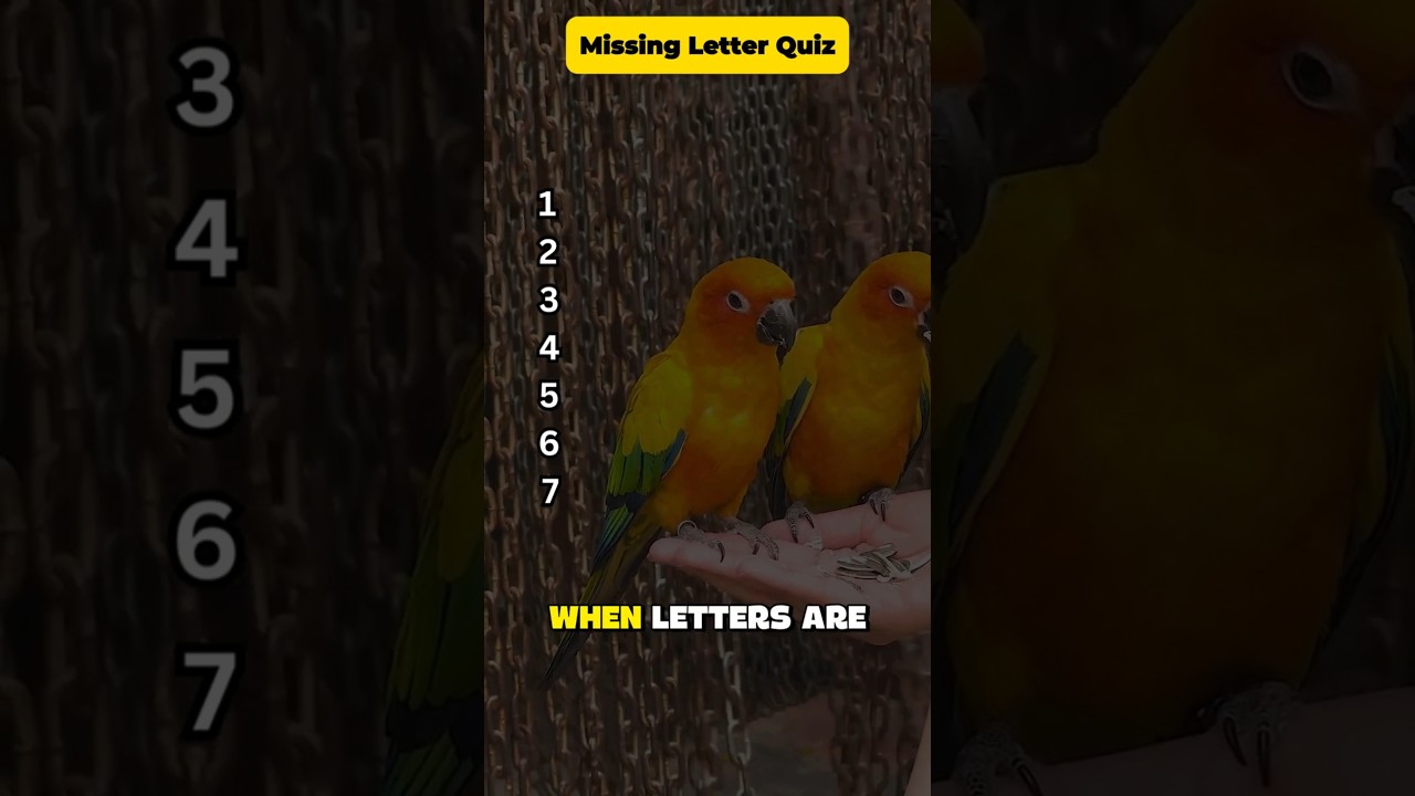 Guess The Bird Name By Missing Letter #mindbendingquiz #quiztime #generalknowledgequiz #gkquiz