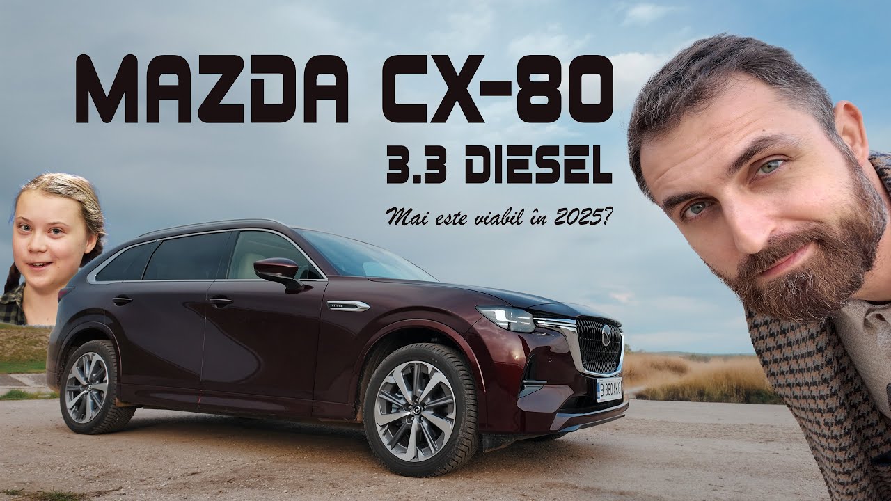 Mazda CX-80 e-Skyactiv D — Motor diesel de 3,3 litri cu consum de ALH și impozit de hibrid!