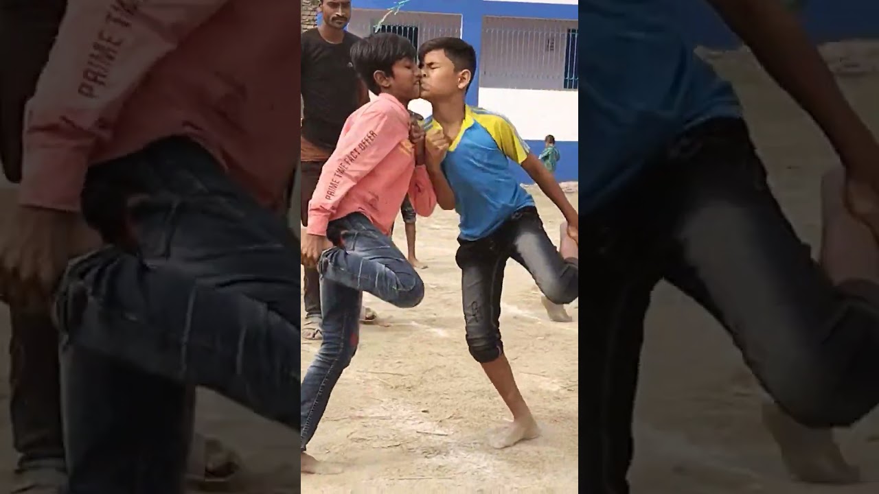 Village cock fight play #beautiful