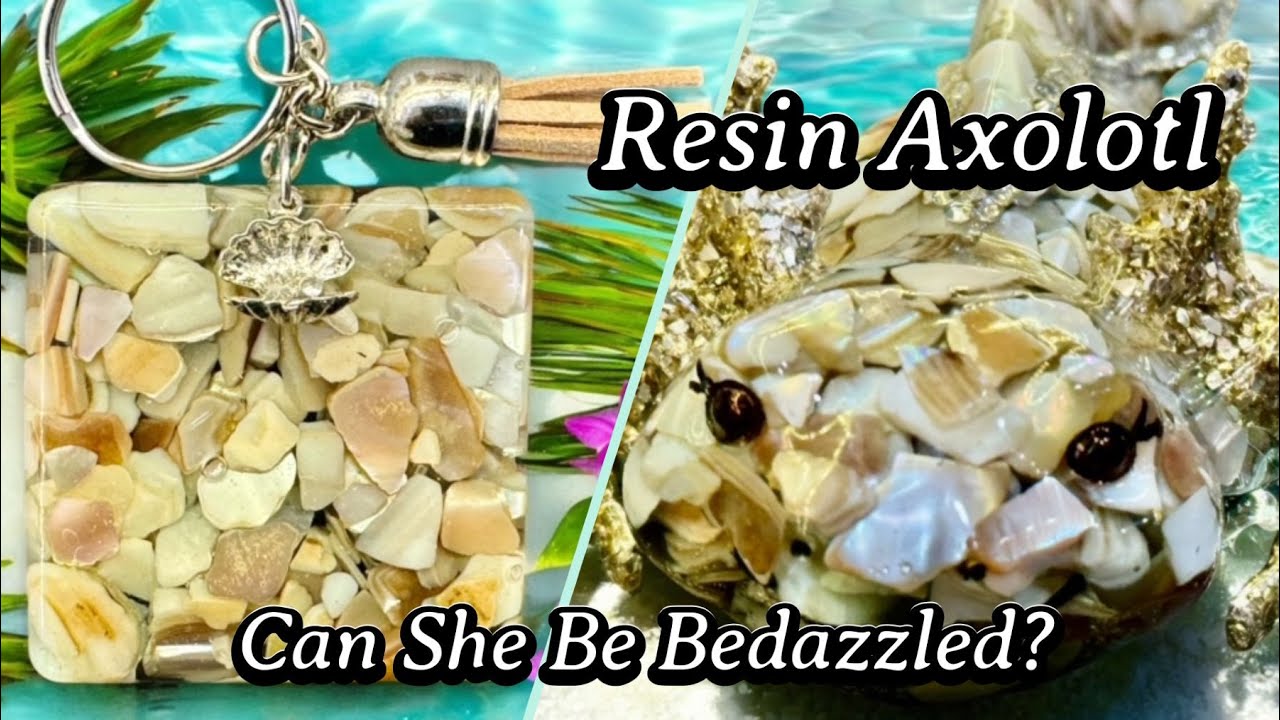 #648 Resin Axolotl Glitz N' Glitter Way!