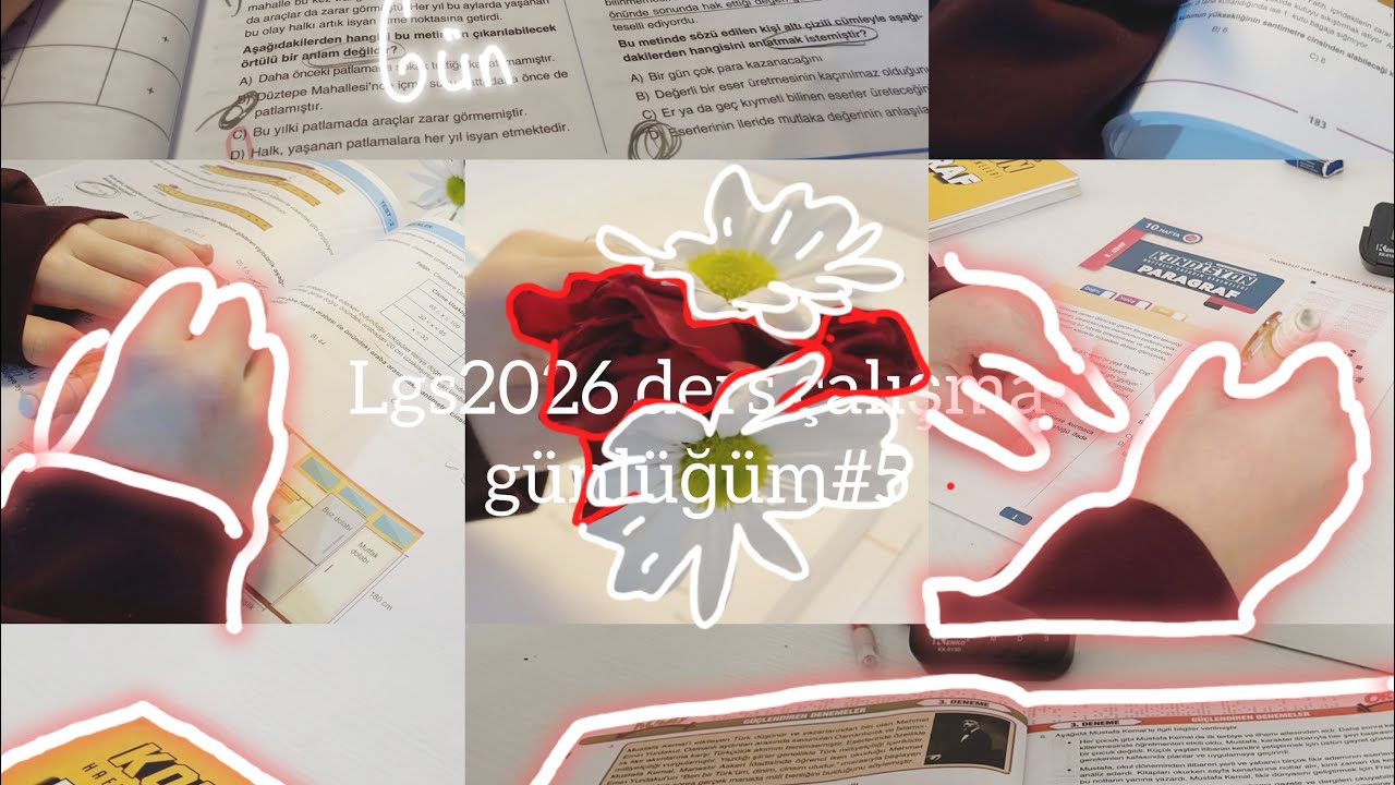 Lgs ders çalışma günlüğüm#5//nasıl ders çalışıyorum?#lgs2026