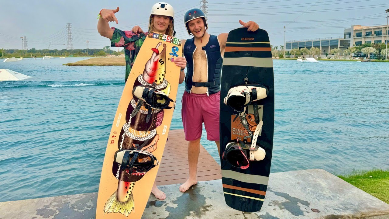 Victor Salmon & Cross Bearden Swap Pro Model Wakeboards!