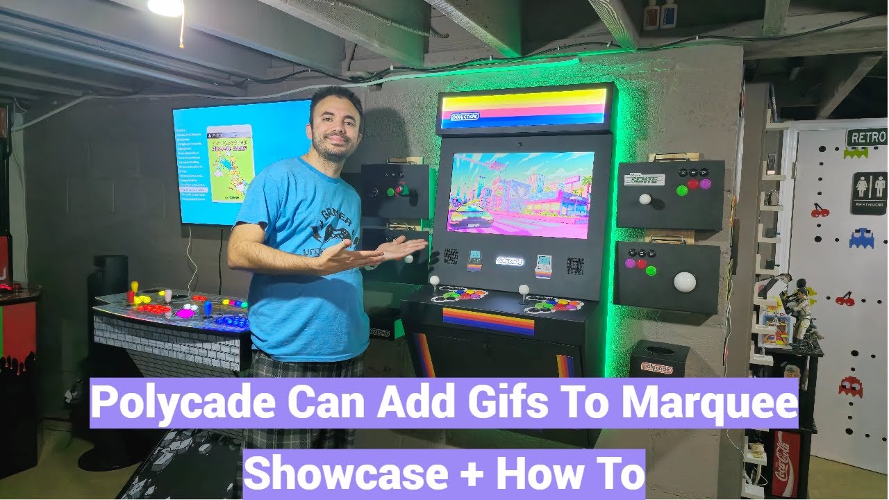 Polycade Sente Modern Arcade Machine 4K | Marquee Can Do Gifs, Showcase + How To!