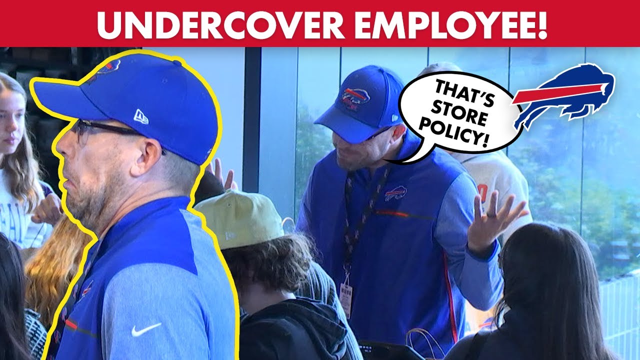 UNDERCOVER Case Keenum Pranks Fans At Bills Store As Fake Employee! | Buffalo Bills