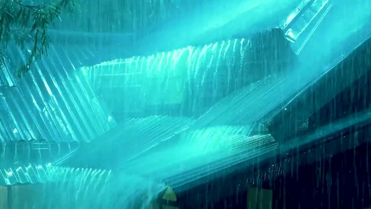 Duerme Rápido con Lluvia y Truenos Poderosos 🌧️ Sonido para Dormir Toda la Noche
