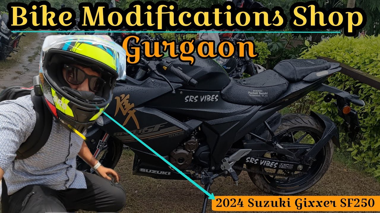 Bike Modification Shop in Gurgaon | 2024 Suzuki Gixxer SF250 Modifiction