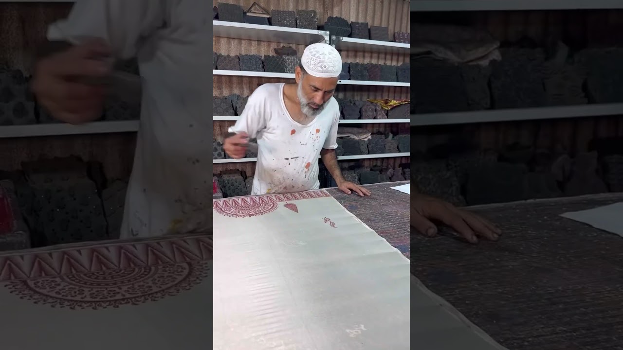 Live Block Saree Printing #shorts