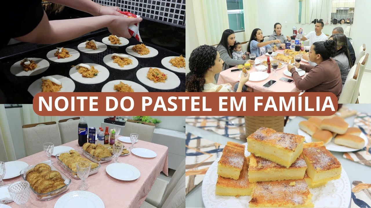 FIZ PASTEL PARA TODA FAMÍLIA, 5 SABORES DIFERENTES, MARCINHA DORMIU AQUI EM CASA+NOSSO CAFÉ E ALMOÇO