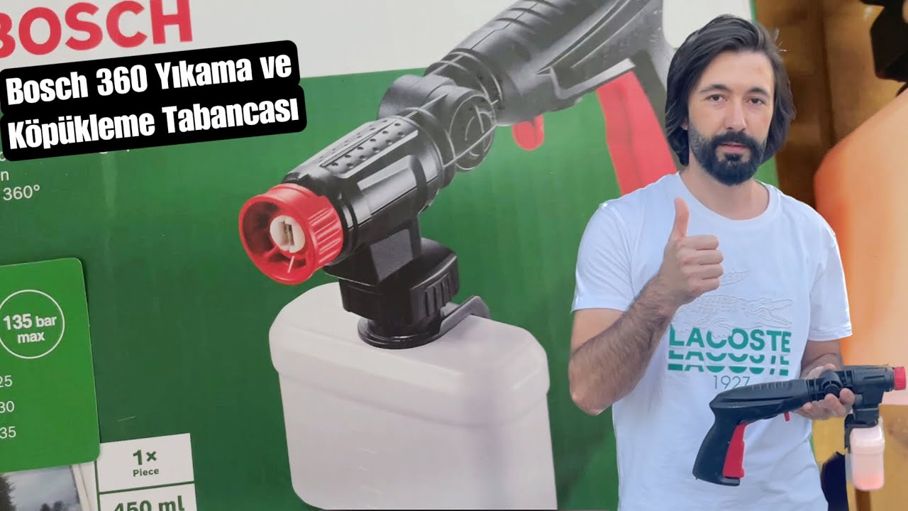 Bosch Aquatak Basınçlı Yıkama Makinesi İçin 360 Yıkama 💦 ve Köpükleme 🫧 Tabancası