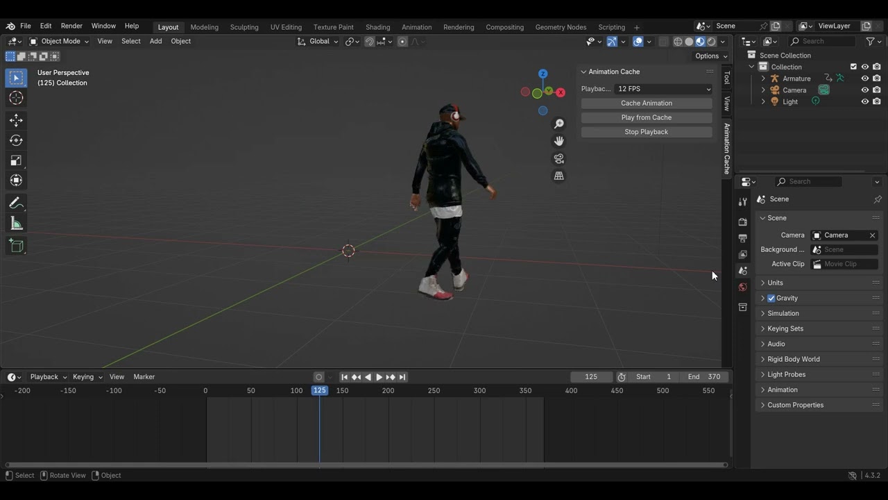 Animation Cache Blender Addon