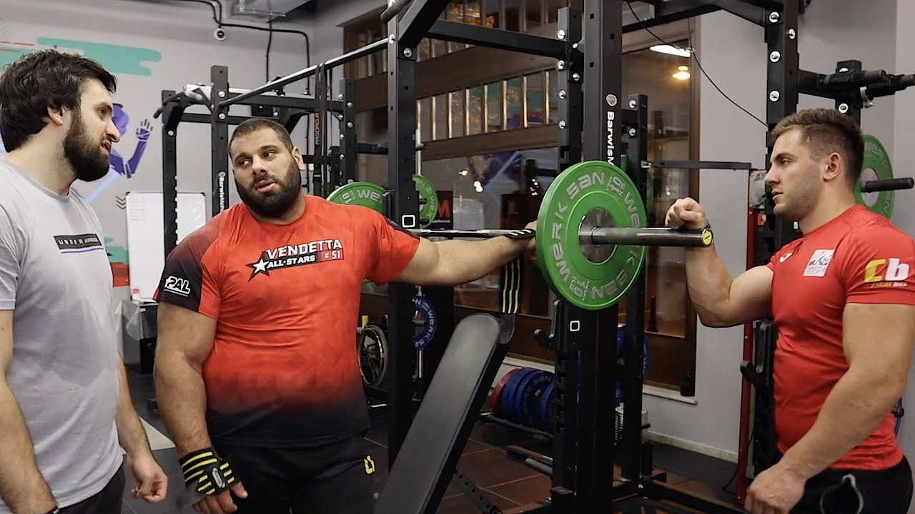 ЛЕВАН САГИНАШВИЛИ И ИРАКЛИ ЗИРАКАШВИЛИ | ТРЕНИРОВКА ПЛЕЧ ЧАСТЬ 1 | BRAS DE FER SPORTIF