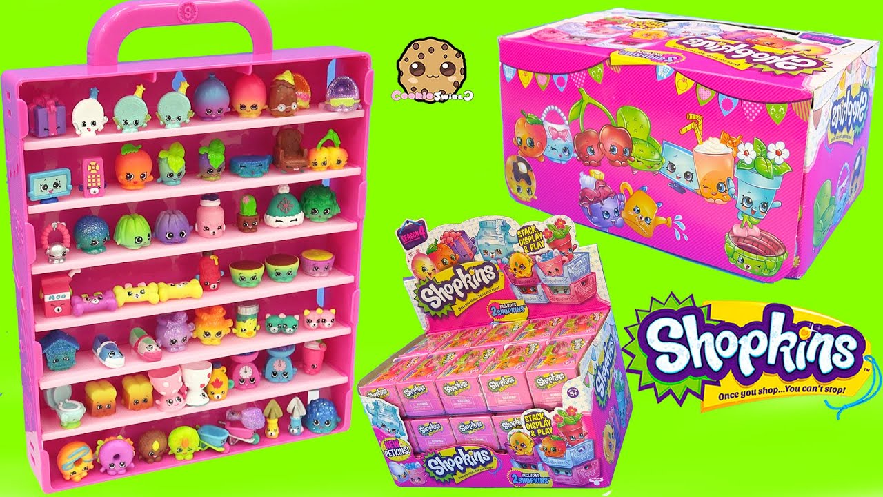 Nostalgia Video Shopkins Season 4 Full Box & Collectors Display Case - Cookieswirlc