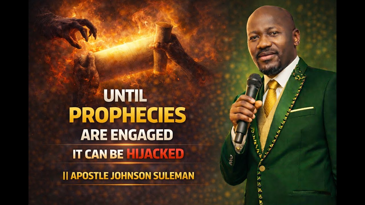 UNTIL PROPHECIES ARE ENGAGED IT CAN BE HIJACKED SAYS APOSTLE JOHNSON SULEMAN