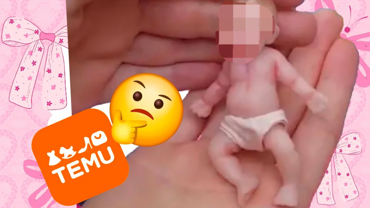 Распаковка силиконовой куклы Temu Mini + одежда Baby Alive