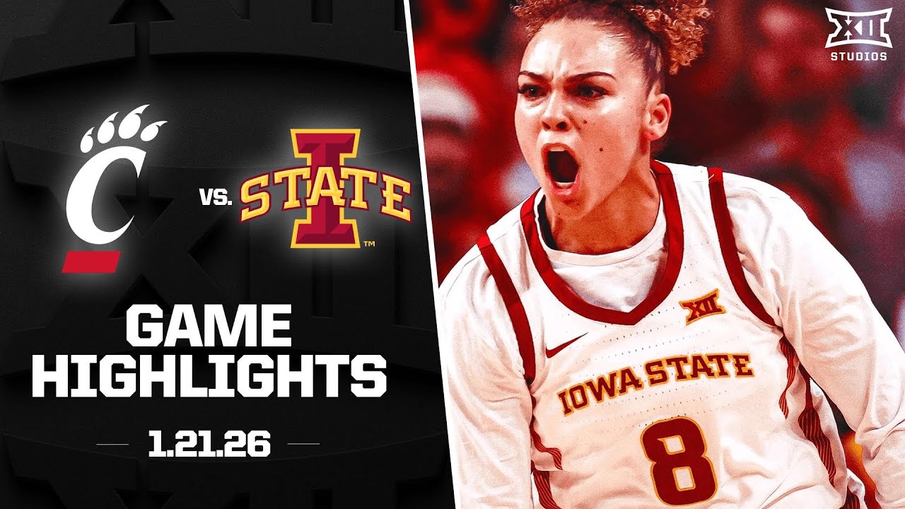 Cincinnati vs. Iowa State Game Highlights | 2025-26 Big 12 Women's Basketball