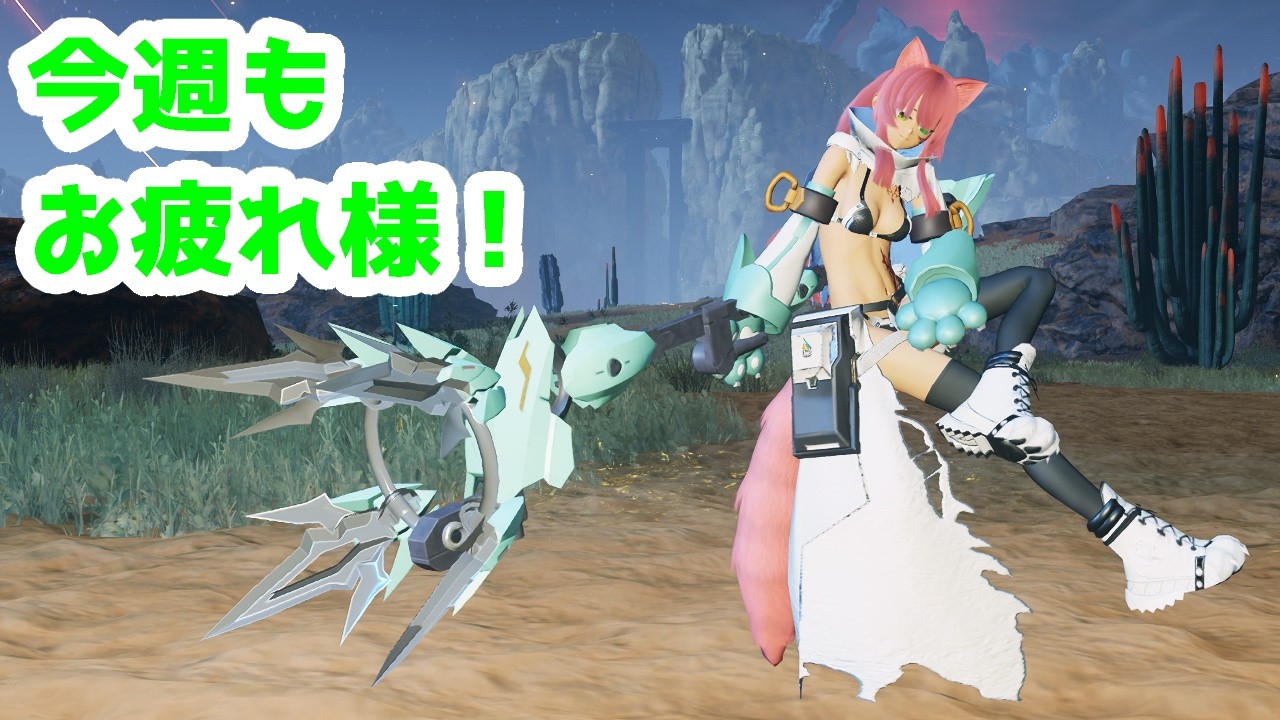 [PSO2:NGS]今週もお疲れさまでした！！！ #PSO2NGS #ship8