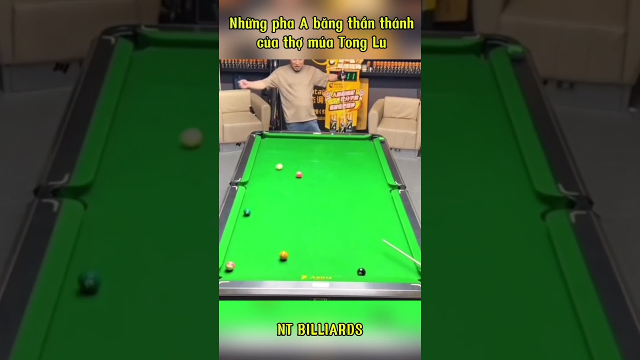 Những pha A băng thần th&aacute;nh của thợ m&uacute;a Tong Lu #tonglu #masterbilliard #abang #bidalo
