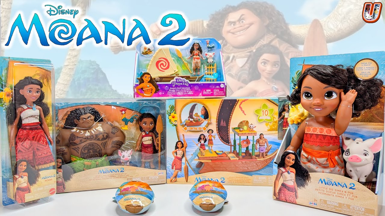 Moana 2 Disney Toy Collection Unboxing - No Talking ASMR