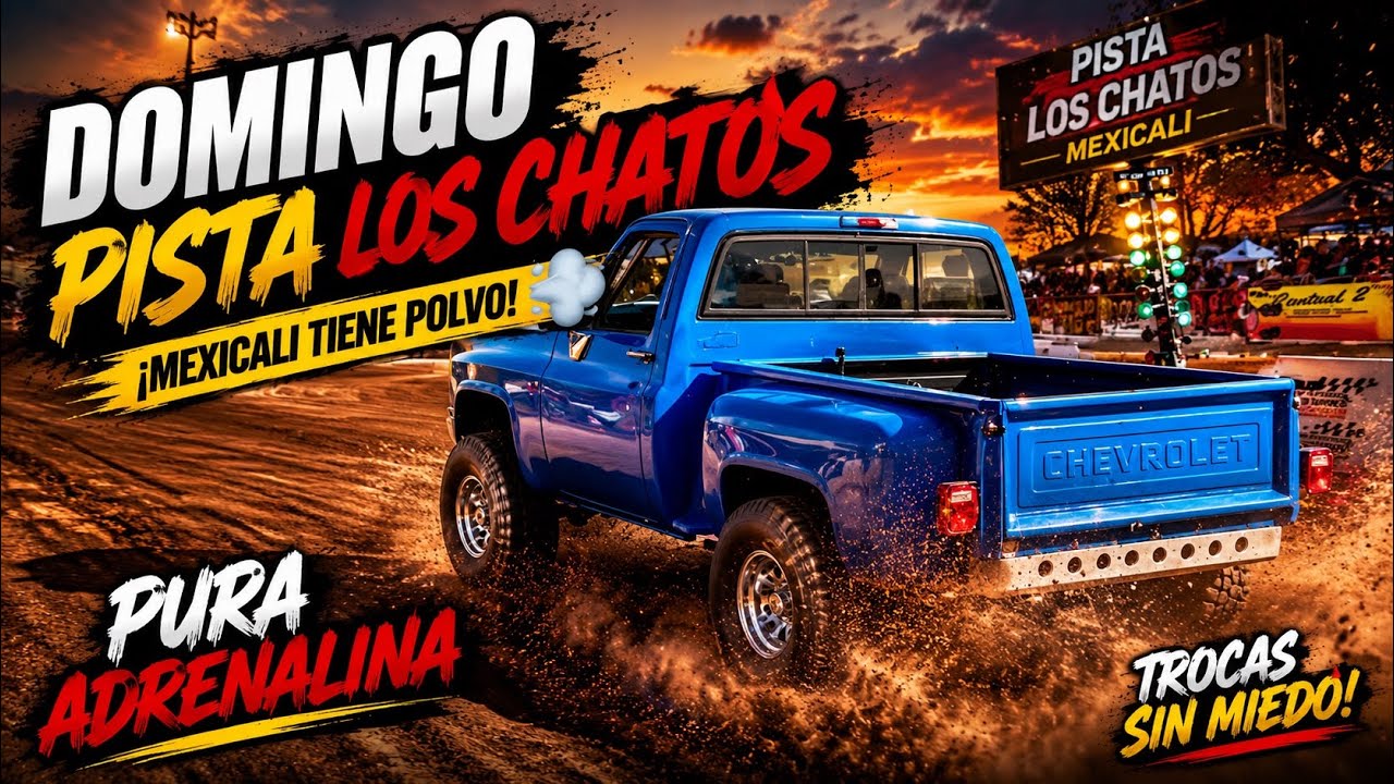 Domingo pista Los Chatos Mexicali. 