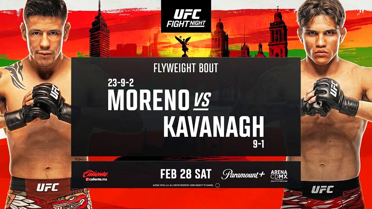 UFC MEXICO CITY LIVESTREAM MORENO VS KAVANAGH FULL FIGHT NIGHT COMPANION & PLAY BY PLAY