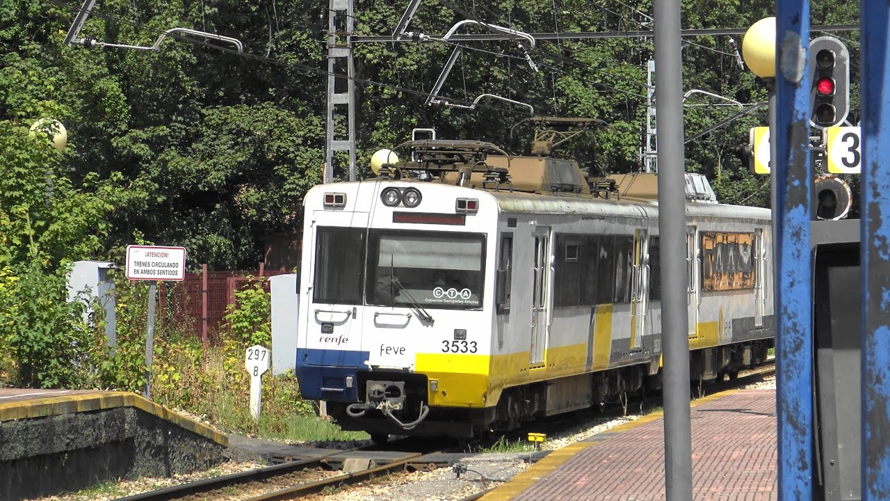 Trenes en la RAM. Las Principales Lineas de FEVE en Asturias. Trubia, Rio Sella, El Berron...