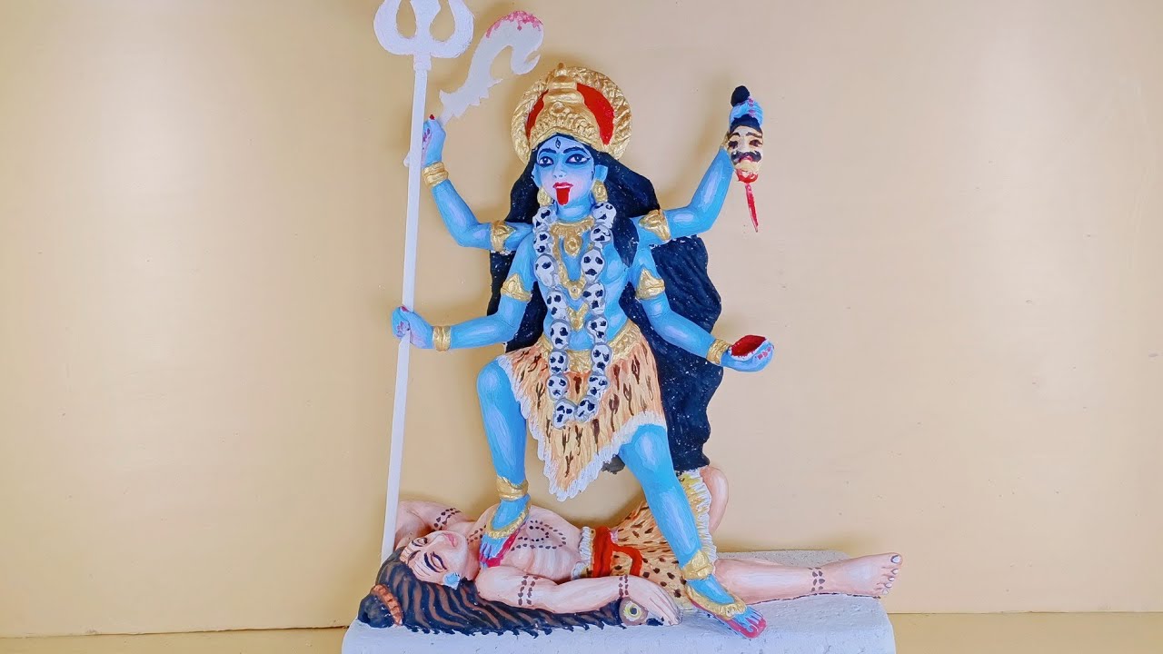 how to maa Kali Murti making small. Maa Kali Pratima  Maa kali Murti Maa kali Thakur new Kali Puja
