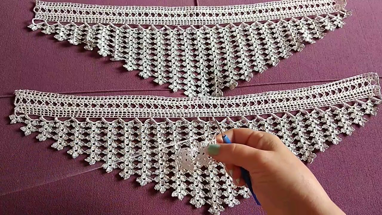 İstenilen #havlu kenarı #dantel modeli yapımı #crochet #lace 1