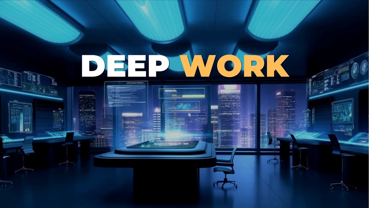 Deep Work & Focus Music for Coding, Extreme Productivity, Deadline | Uplifting Futuristic Office