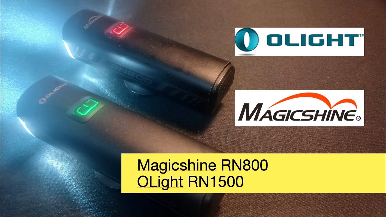 Reseña, luces delanteras de bicicleta. Olight RN1500 y Magicshine RN800