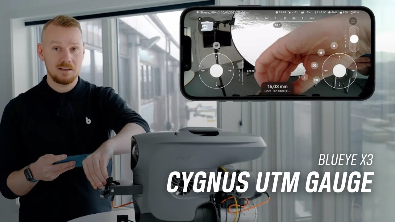 Software integration of the Cygnus Ultrasonic Thickness Gauge | Blueye X3