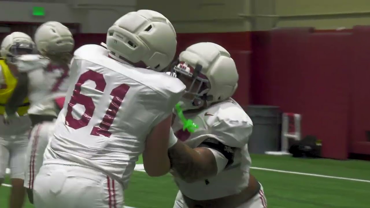 Alabama Football Practice: Clips from Oklahoma Week