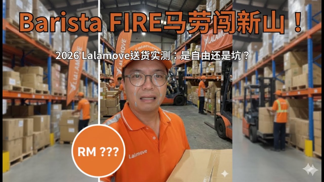 告别 1:3！我辞掉新加坡工作回 JB 挑战 Barista FIRE：跑 Lalamove 真的会饿死吗？【2026实测】
