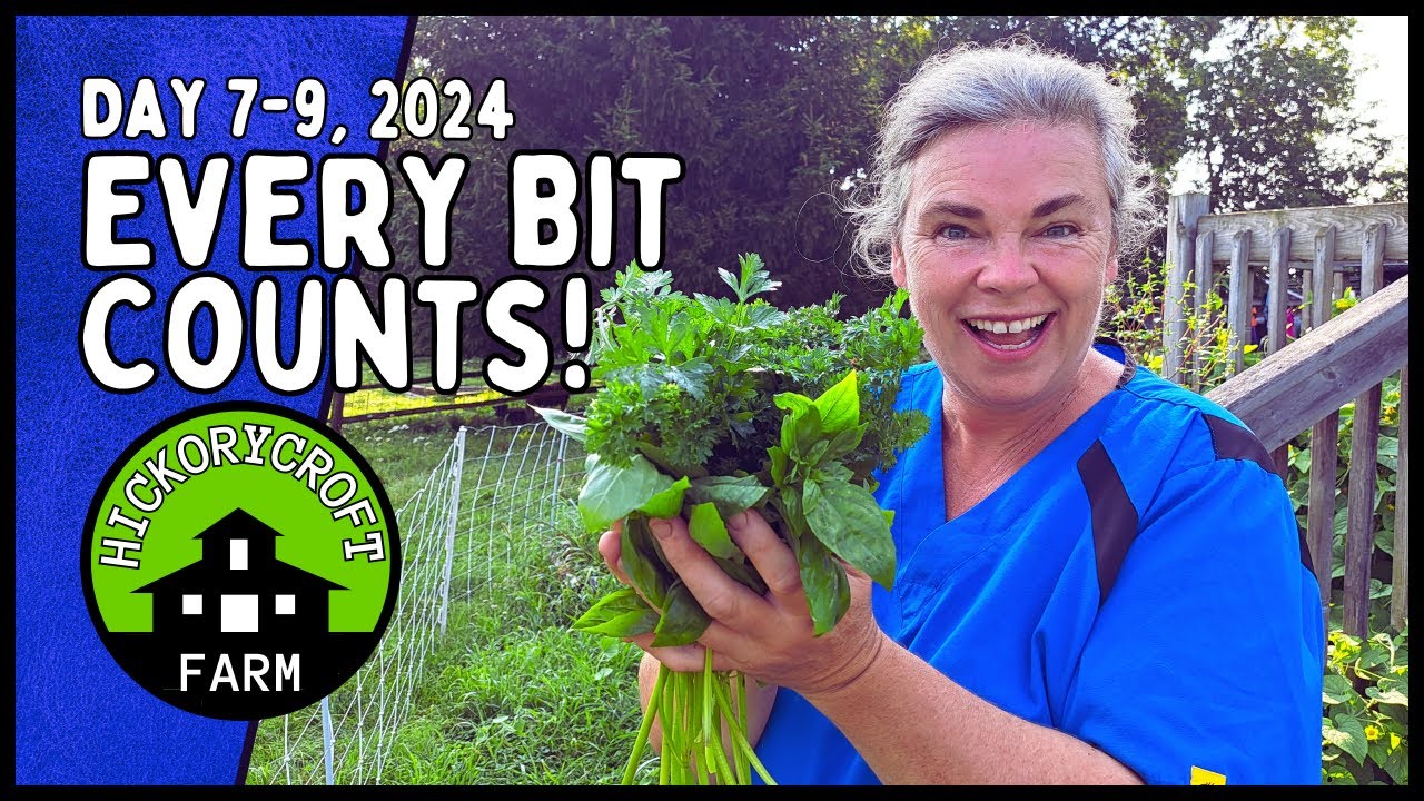 EVERY BIT COUNTS CHALLENGE: Day 7-9, 2024 Canning Dehydrating and Freezing The Harvest