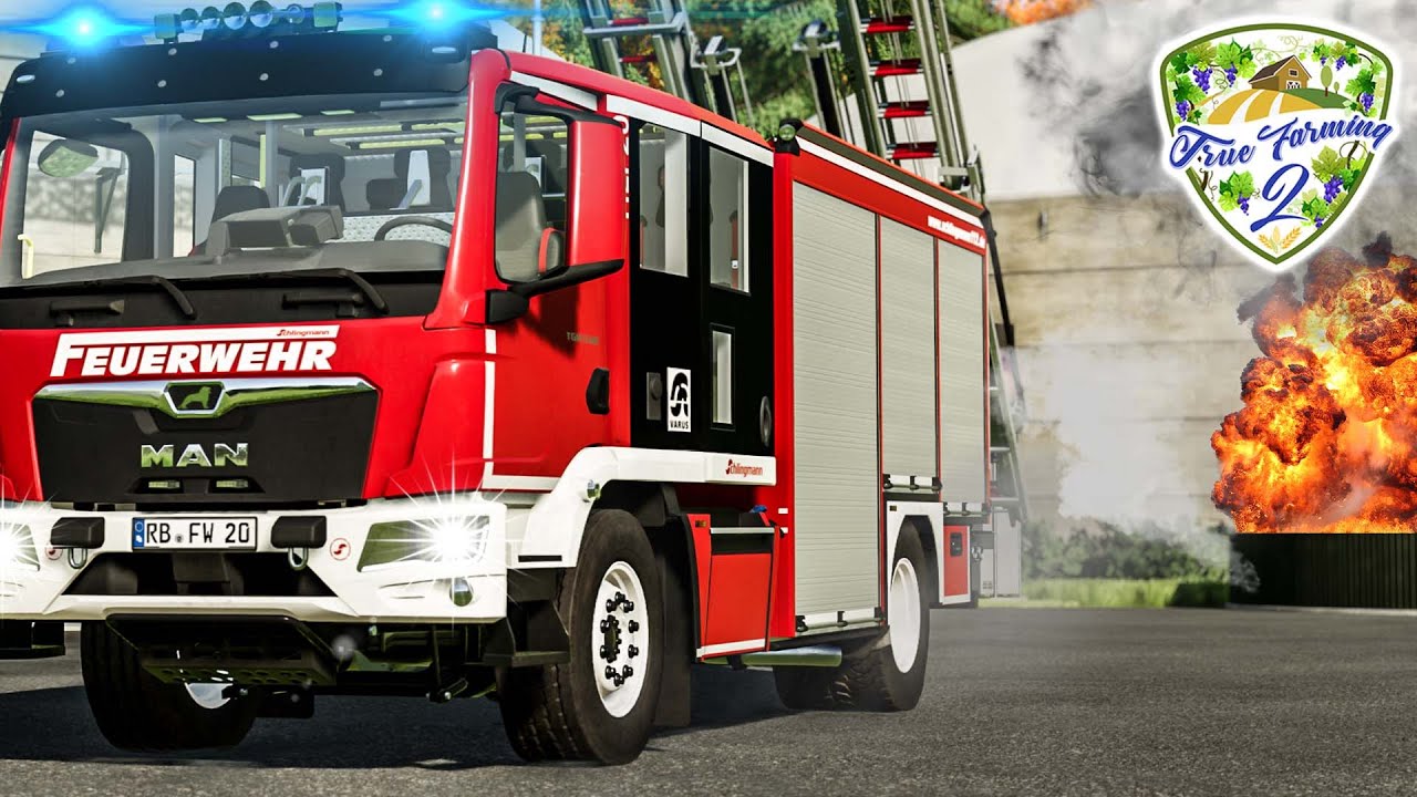 True Farming 2 #305 - Explosionen an der BGA! Großeinsatz der Feuerwehr Rehbach -Farming Simulator 2