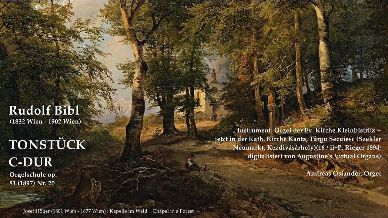 Rudolf Bibl (1832-1902): Tonstück in C (Orgelschule op.81 Nr. 20)