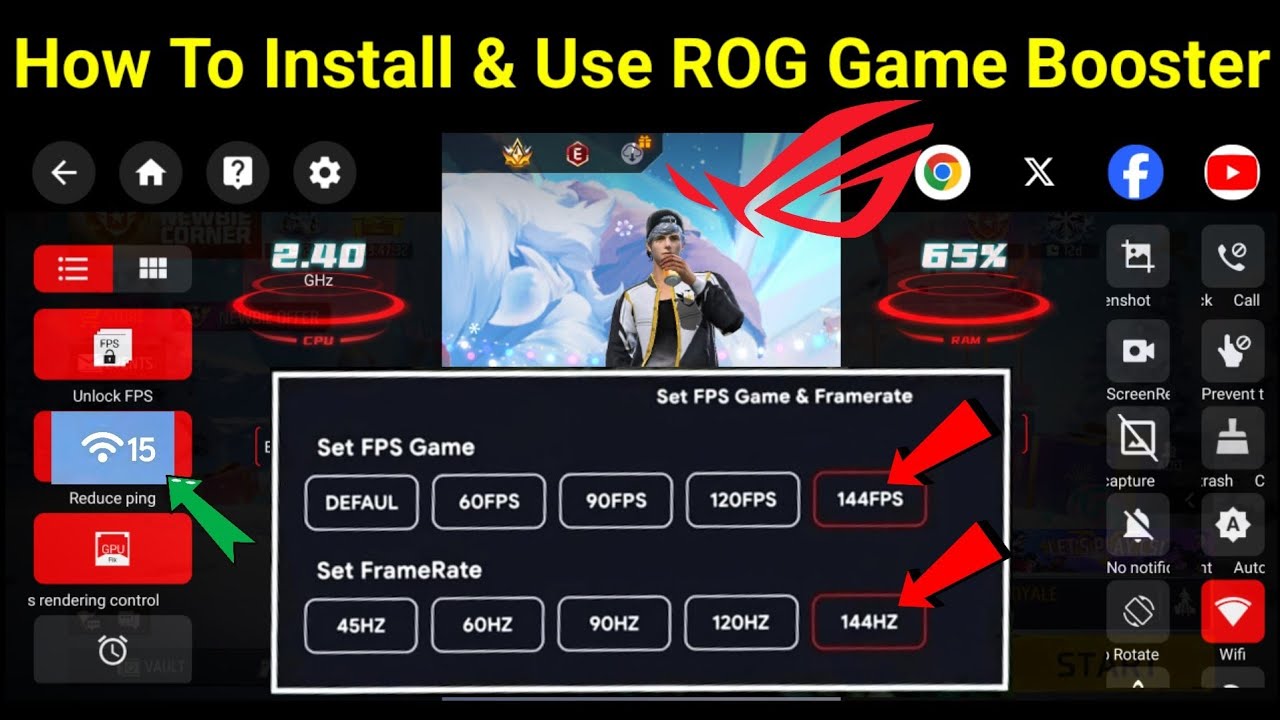 How To Install And Use ROG Game Booster For Improve Gaming Performance on Any Android 