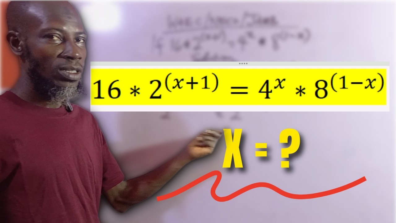 WAEC 2026 Exponential Equation Trick – Solve This in 2 Minutes!