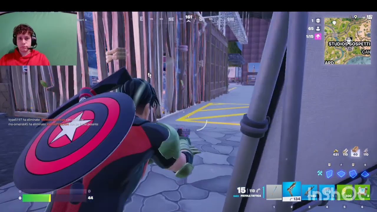 PASSO TUTTA LA PARTITA CON LA MITRAGLIETTA CHALLENGE (FORTNITE ITA)
