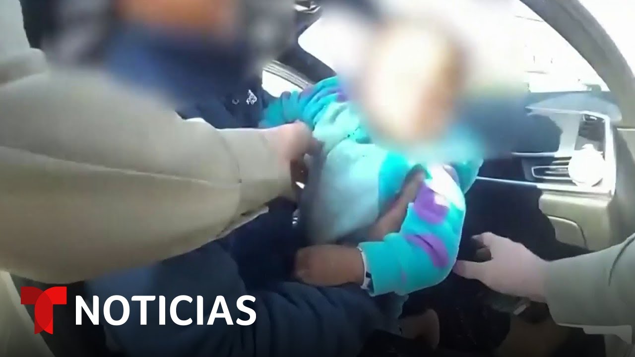 Vea cómo una parada de tránsito salva la vida de un bebé | Noticias Telemundo