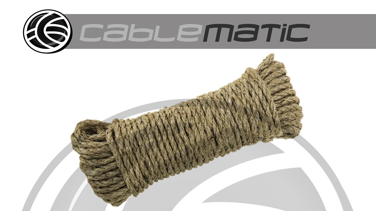 Cuerda retorcida de sisal 3 hebras - distribuido por CABLEMATIC &reg;