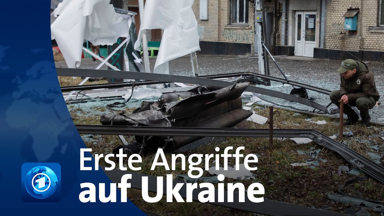 Russland greift Ukraine an | Erste Reaktionen aus Kiew