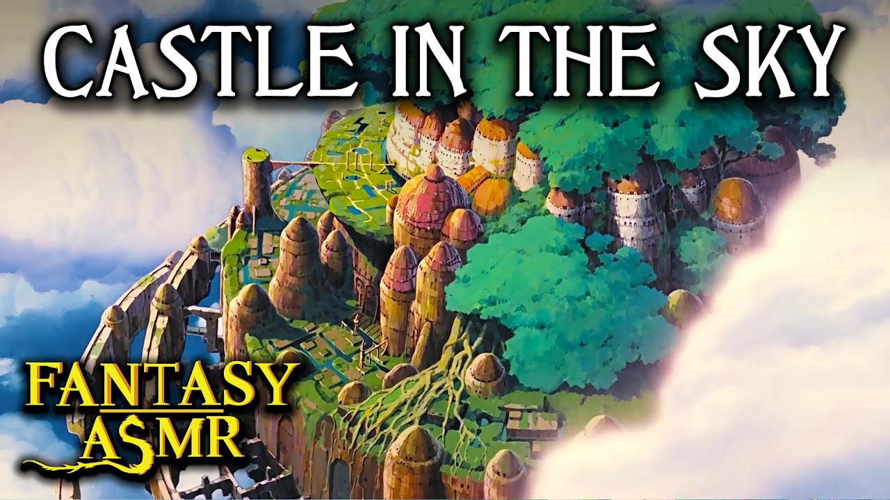🏯 Ambience ASMR | Castle in the Sky 🌥 winds, nature sounds (🇯🇵 Studio Ghibli inspired ASMR 🇯🇵)