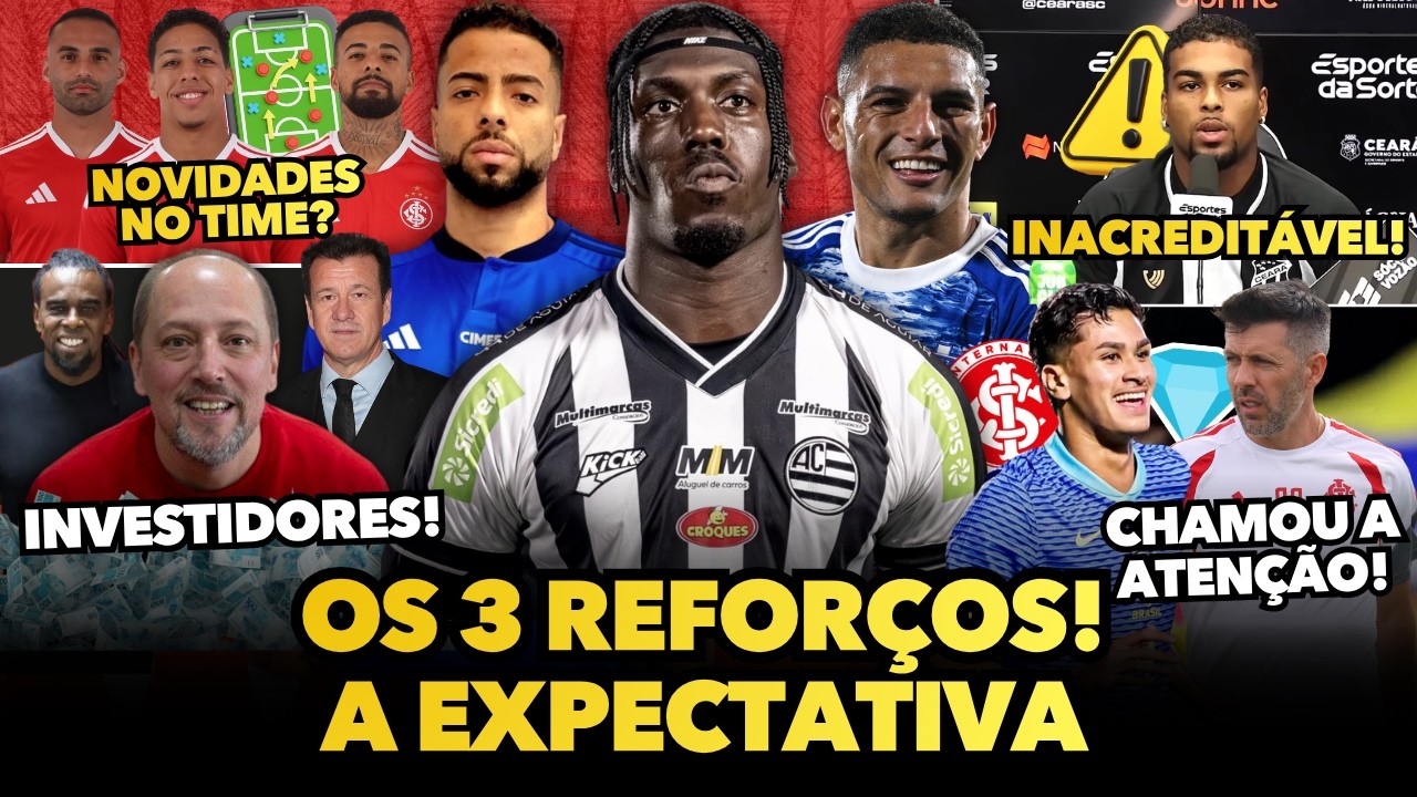 🚨⚠️‼️ INVESTIDORES MAIS PR&Oacute;XIMOS DO INTER, TINGA E DUNGA, OS 3 REFOR&Ccedil;OS E PEZZOLANO DE OLHO EM JOIA!