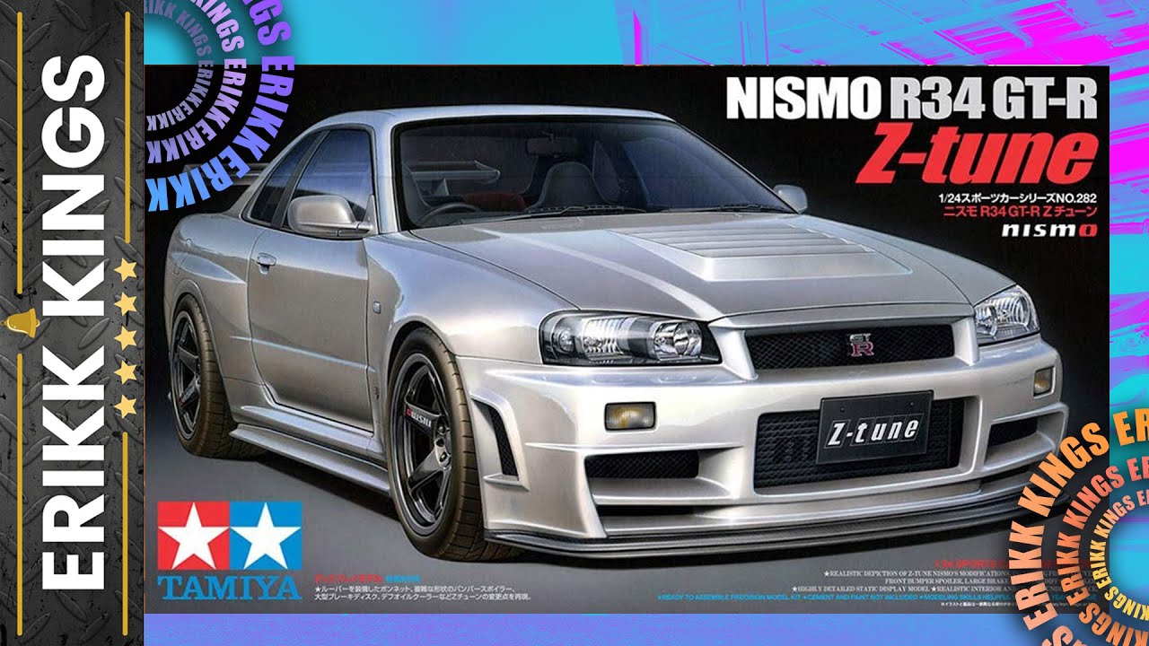 Tamiya Nissan Skyline Nismo R34 GT R Z Tune 1:24 Step by Step Video Build | Part 1