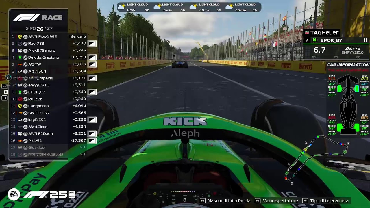 f1 25  MVR LEAGUE MONZA RACE