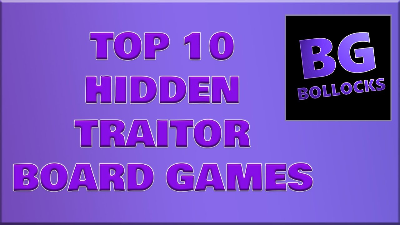 Top 10 Hidden Traitor Board Games