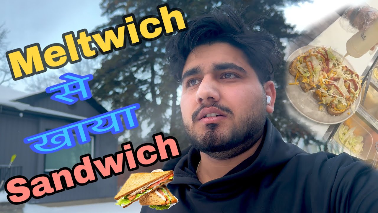 आज खाया सैंडविच 🥪 अपने काम पा 🤝