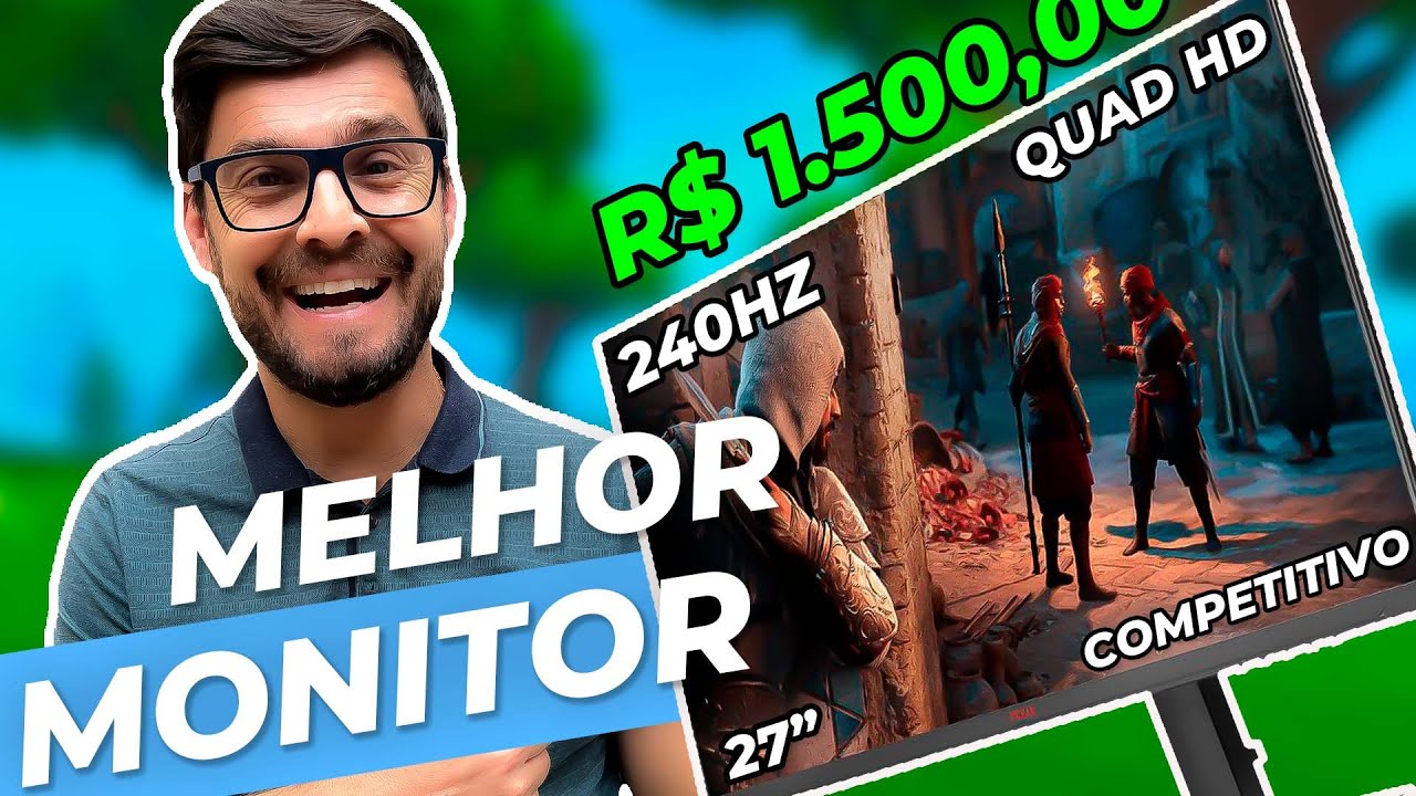 MELHOR MONITOR GAMER  PRA JOGAR EM QUAD HD, 240HZ E TELA IPS I CENTAURI PULSE PRO 27