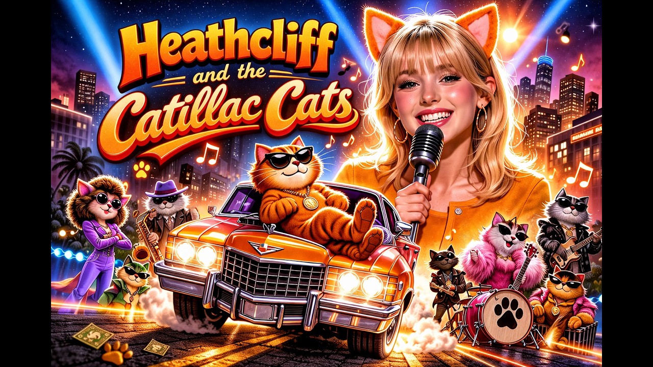Heathcliff and the Catillac Cats Theme Song - AI Music Video Cover