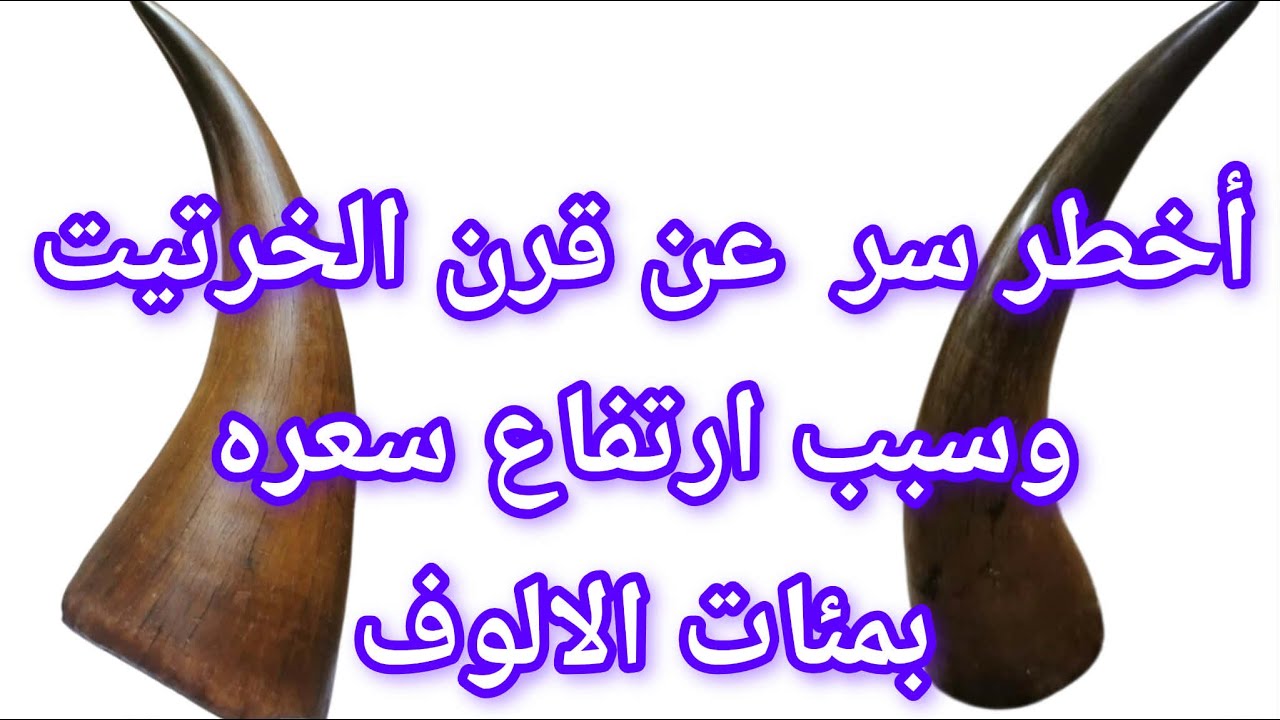 اخطر سر عن قرن الخرتييت وسبب ارتفاع سعره بمئات الالوف تابع الفيديو هام جدا جدا